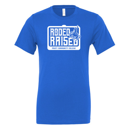 Pratt Comm College Bella + Canvas Royal Jersey Cotton T Shirt - Rodeo Raised