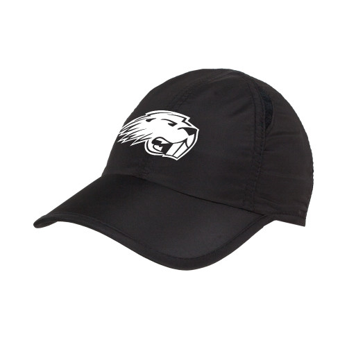 Pratt Comm College Black Performance Cap - Pratt Beaver Head