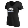 Thumbnail image for Pratt Comm College Womens Plus Black V Neck T Shirt