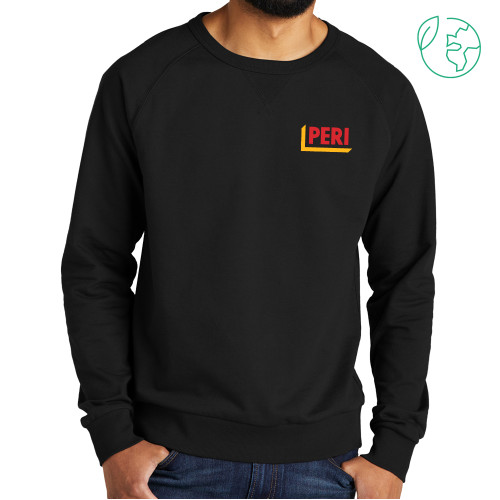 Allmade Black Organic French Terry Crewneck Sweatshirt-PERI