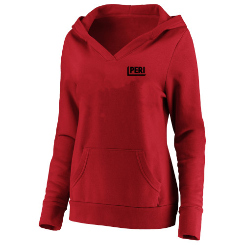 Womens Plus Red Hoodie-PERI