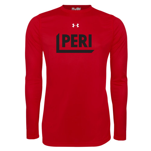 Under Armour Red Long Sleeve Tech Tee-PERI
