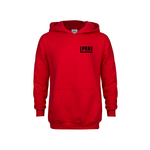 Youth Red Fleece Hoodie-PERI