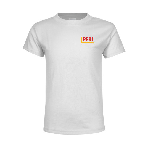 Youth White T Shirt-PERI