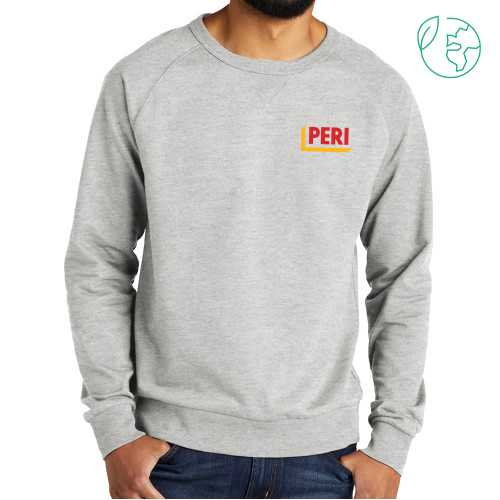 Allmade Light Grey Organic French Terry Crewneck Sweatshirt-PERI