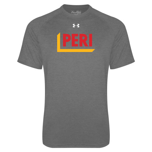Under Armour Carbon Heather Tech Tee-PERI