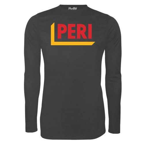 Under Armour Carbon Heather Long Sleeve Tech Tee-PERI