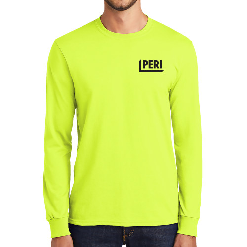 Safety Green Long Sleeve T Shirt-PERI