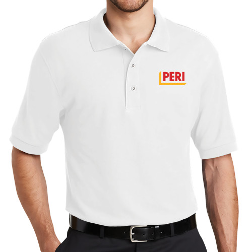 White Silk Touch Polo-PERI
