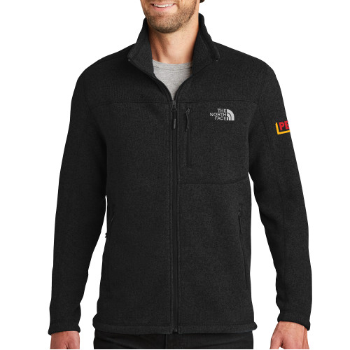 The North Face Black Heather Fleece Jacket-PERI