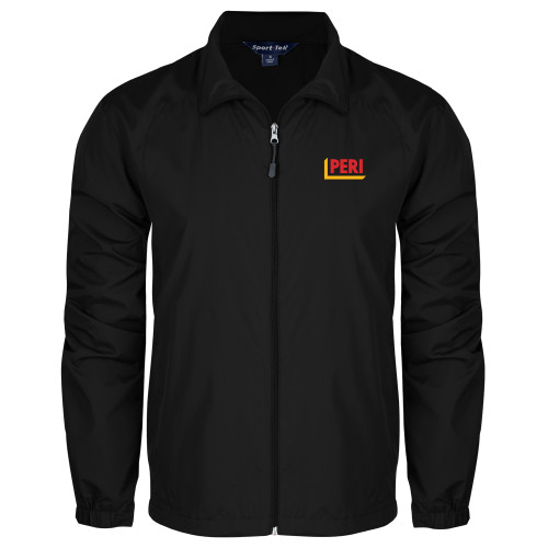Black Full Zip Wind Jacket-PERI