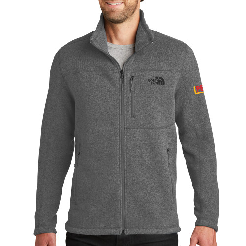 The North Face Grey Heather Fleece Jacket-PERI