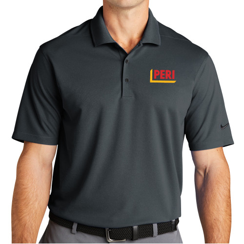 Nike Charcoal Dri Fit Micro Pique 2.0 Polo-PERI