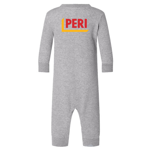 Heather Grey Fleece Onesie-PERI