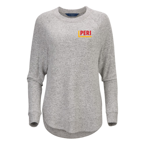 Boxercraft Womens Oxford Grey Heather Cuddle Oversized Crew-PERI