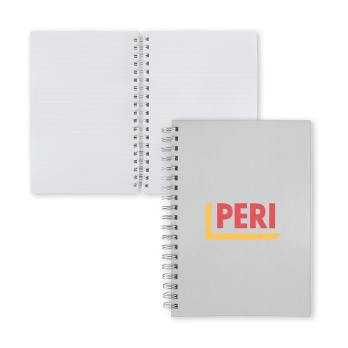 Clear 7 x 10 Spiral Journal Notebook-PERI