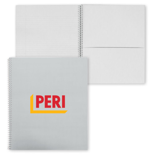 College Spiral Notebook w/Clear Coil-PERI