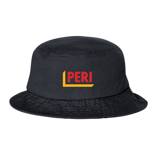 Sportsman Black Bucket Hat-PERI