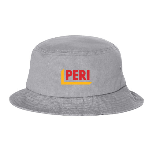 Sportsman Grey Bucket Hat-PERI