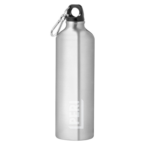 Venture Aluminum Silver Bike Bottle 26oz-PERI Engraved