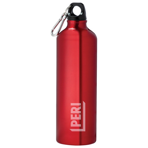 Venture Aluminum Red Bike Bottle 26oz-PERI Engraved