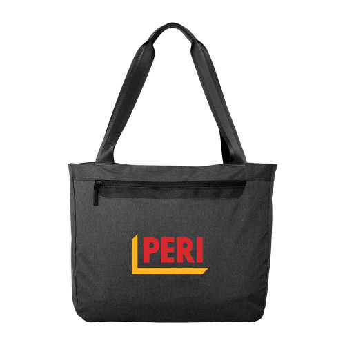 Executive Graphite Heather Laptop Tote-PERI