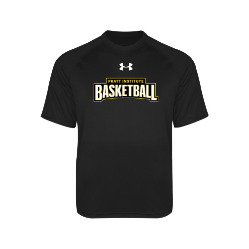 Pratt Institute Under Armour Youth Black Tech Tee-UA Pratt Basketball
