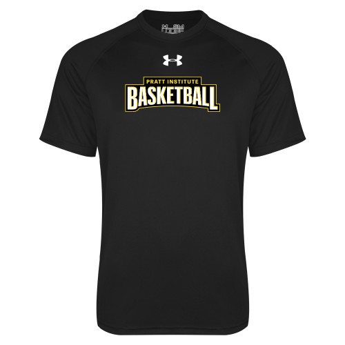 Pratt Institute Under Armour Black Tech Tee-UA Pratt Basketball