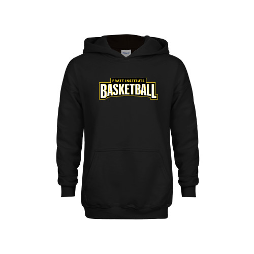Pratt Institute Youth Black Fleece Hoodie-Pratt Basketball