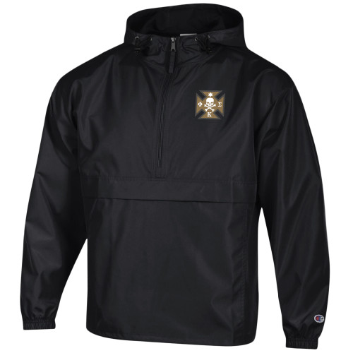 Phi Kappa Sigma Champion Black Packable Jacket