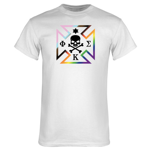 White T Shirt-Maltese Cross Pride