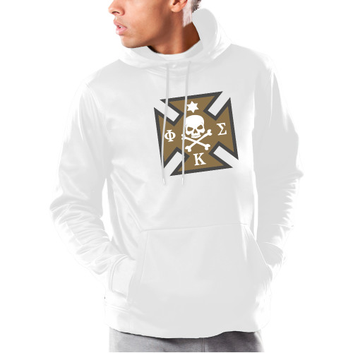 Under Armour White Armour Fleece Hoodie-Maltese Cross