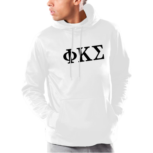 Under Armour White Armour Fleece Hoodie-Phi Kappa Sigma Greek