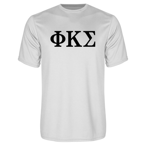 White Performance Tee-Phi Kappa Sigma Greek