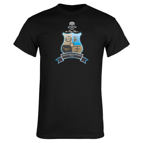 Black T Shirt-PKS Crest