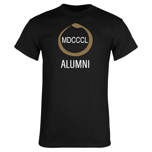 Black T Shirt-Gold Snake Alumni