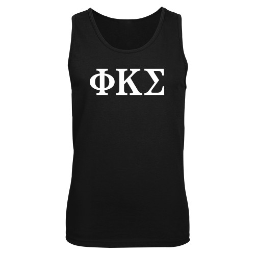 Black Tank Top-Phi Kappa Sigma Greek