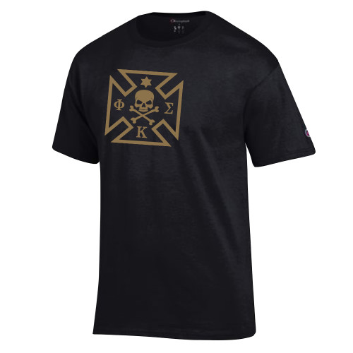 Champion Black T Shirt-Maltese Cross