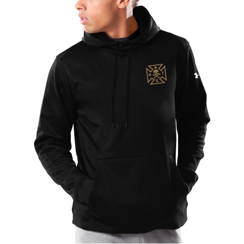 Under Armour Black Armour Fleece Hoodie-Maltese Cross
