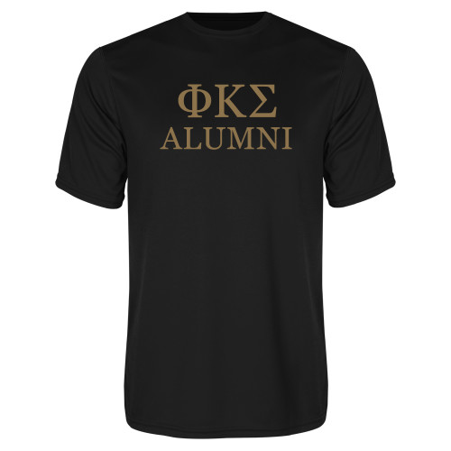 Black Performance Tee-Phi Kappa Sigma Greek Alumni