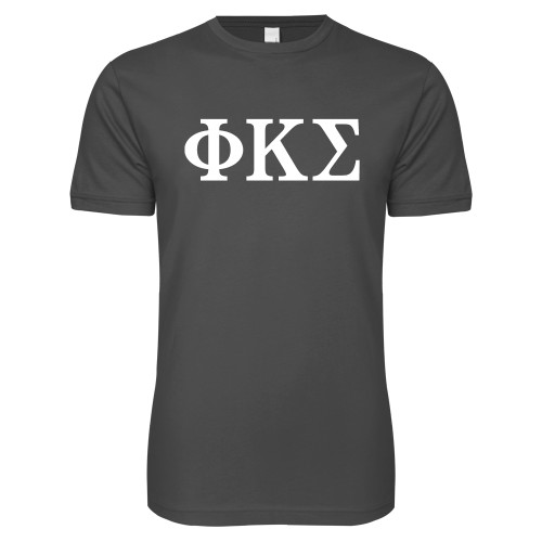 Next Level Charcoal SoftStyle T Shirt-Phi Kappa Sigma Greek