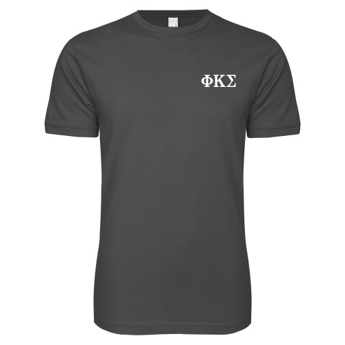Next Level Charcoal SoftStyle T Shirt-Phi Kappa Sigma Greek