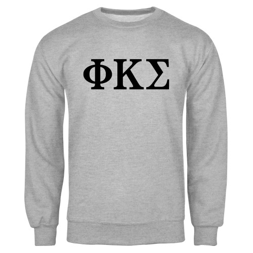 Grey Fleece Crew-Phi Kappa Sigma Greek