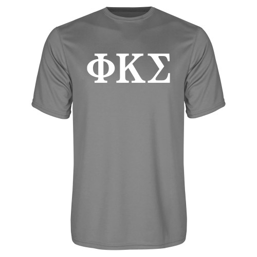 Grey Concrete Performance Tee-Phi Kappa Sigma Greek