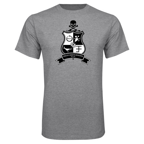 Grey T Shirt-PKS Crest