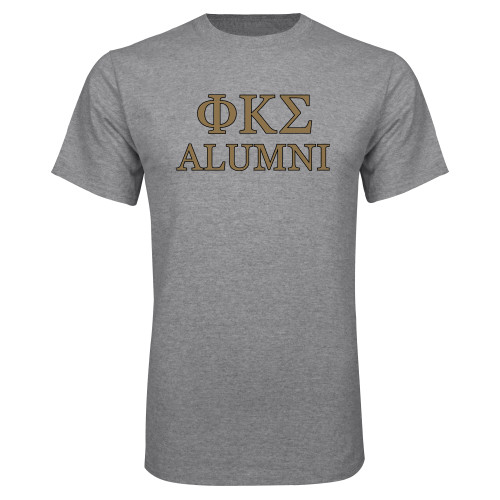 Grey T Shirt-Phi Kappa Sigma Greek Alumni