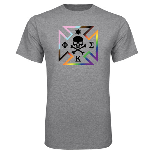 Grey T Shirt-Maltese Cross Pride