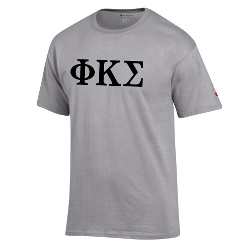 Champion Oxford Grey T Shirt-Phi Kappa Sigma Greek