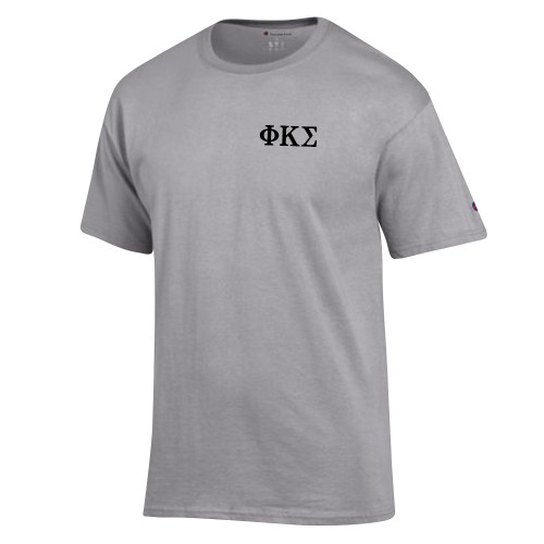 Champion Oxford Grey T Shirt-Phi Kappa Sigma Greek