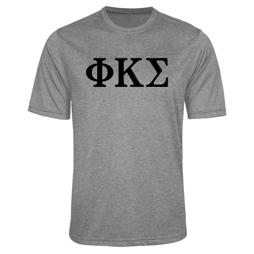 Grey Heather Performance Contender Tee-Phi Kappa Sigma Greek